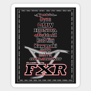 This is an FXR - dark Sticker